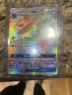 Pokemon TCG Umbreon GX 154/149 Sun Moon Base Set 2017 Secret Rainbow - Image 1