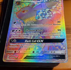 Pokemon TCG Umbreon GX 154/149 Sun Moon Base Set 2017 Secret Rainbow - Image 2