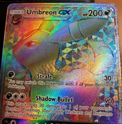 Pokemon TCG Umbreon GX 154/149 Sun Moon Base Set 2017 Secret Rainbow - Image 3