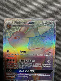 Pokemon TCG Umbreon GX 154/149 Sun Moon Base Set 2017 Secret Rainbow Very Clean! - Image 3