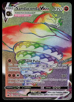 Pokemon Card - Sandaconda VMAX Chilling Reign 206/198 Secret Rare - Image 1