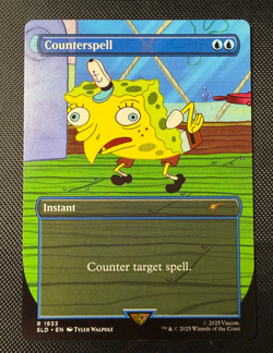 MTG Counterspell SLD Secret Lair SpongeBob Non-Foil R 1933 NM - Image 1