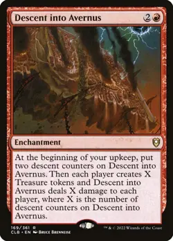 CLB DESCENT INTO AVERNUS 1x Rare Magic Commander Legends Baldur's Gate MTG NM - Image 1
