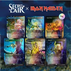 *OPENED* MTG Secret Lair x Iron Maiden Album Art Foil Card Set - Image 3