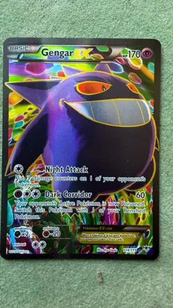 Pokemon Gengar EX (114 Full Art) 114/119 XY - Phantom Forces Holo LP - Image 1