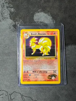 Pokemon Gym Challenge BROCK'S NINETALES 3/132 Holo Rare WOTC - LP Condition - Image 1