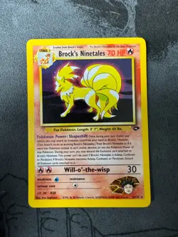 Pokemon Gym Challenge BROCK'S NINETALES 3/132 Holo Rare WOTC - LP Condition - Image 3