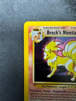Pokemon Gym Challenge BROCK'S NINETALES 3/132 Holo Rare WOTC - LP Condition - Image 4