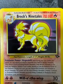 Pokemon Gym Challenge BROCK'S NINETALES 3/132 Holo Rare WOTC - LP Condition - Image 5