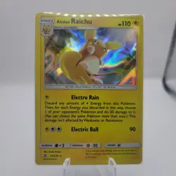Alolan Raichu 57/236 Unified Minds Holo Rare LP Pokemon TCG - Image 1