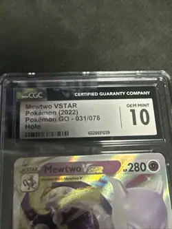 Mewtwo VSTAR # 031/078 Pokemon GO CGC Gem Mint 10 - Image 2