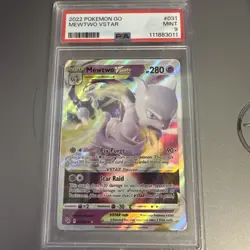 2022: Mewtwo Vstar: 031/078: Pokemon GO: PSA 9 MINT - Image 1
