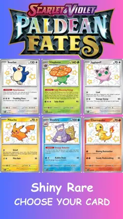 Pokemon SV Paldean Fates Shiny Rare - Choose Your Card - Near Mint - PAF - Image 1