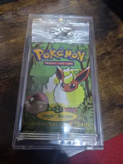 *HEAVY* Pokemon Jungle Booster Pack Flareon Art Sealed Vintage WOTC 21.06g - Image 2