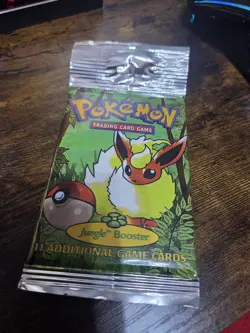 *HEAVY* Pokemon Jungle Booster Pack Flareon Art Sealed Vintage WOTC 21.06g - Image 4