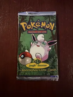 1999 Pokemon Jungle Booster Pack Wigglytuff Art - Heavy 21.25g - Sealed WotC - Image 1