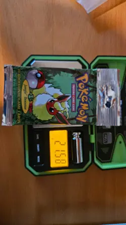 Pokemon 1999 Jungle Booster Pack Flareon Vintage WOTC Sealed 21.58gr Heavy - Image 1