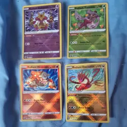 ×4 Radiant Holo Pokemon Card Bundle, English pokemon tcg - Bundle - Image 1