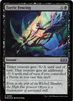 Faerie Fencing - FOIL - U Wilds of Eldraine 90 - MTG - Image 1
