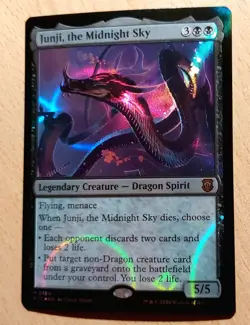 MTG Magic # RIPPLE FOIL # Junji der Nachthimmel, the Midnight Sky, Drache Dragon - Image 2