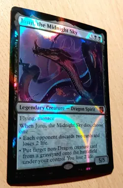 MTG Magic # RIPPLE FOIL # Junji der Nachthimmel, the Midnight Sky, Drache Dragon - Image 3