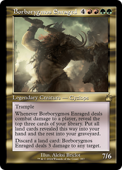 Magic MTG - Borborygmos Enraged - Ravnica Remastered Extras - MINT/NMINT - EN - Image 1