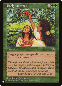 Magic MTG - Early Harvest - La Liste - MINT/NMINT - EN - Image 1