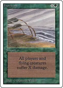 Magic MTG - Hurricane - Unlimited - EXC - EN - Image 1