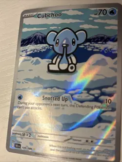 Pokemon TCG Cubchoo Illustration Rare Black Bolt 109/086 - Image 3
