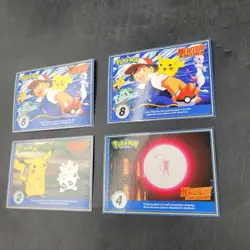 Vintage 1998 Pokemon The First Movie MewTwo Strikes Back (Lot of 4) - Image 3