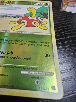 Shuckle 11/123 HeartGold & SoulSilver Reverse Holo Rare Pokemon Card - NM/LP - Image 2
