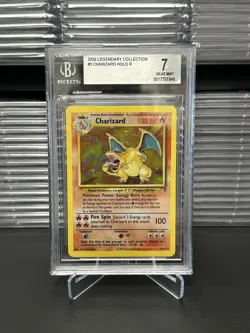 BGS 7 Pokemon 2002 Legendary Collection Charizard Holo Rare 3/110 *Near Mint* - Image 1