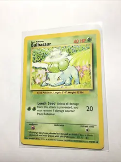 BULBASAUR - 44/102 - Base Set - 4th Print - 1999-2000 - Pokemon Card - PL - Image 1