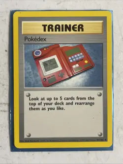 4th Print Pokemon 1999 2000 Base Set: Pokedex 87/102 4th Print - - Image 1