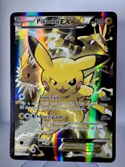 Pikachu EX XY124 XY Black Star Promo 2016 Full Art Holo Pokemon Card TCG - Image 1