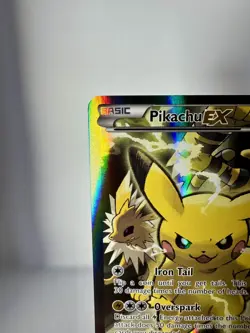 Pikachu EX XY124 XY Black Star Promo 2016 Full Art Holo Pokemon Card TCG - Image 4