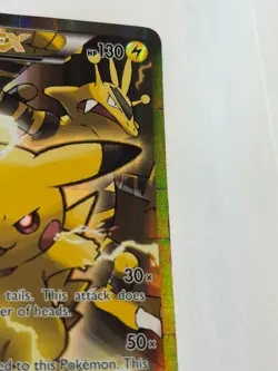 Pokemon TCG: Pikachu EX XY124 Full Art Holo XY Black Star Promo MP - Image 2