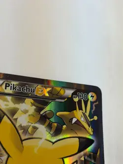 Pokemon TCG: Pikachu EX XY124 Full Art Holo XY Black Star Promo MP - Image 3