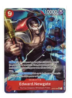 Edward.Newgate Alt Art OP02-004 SR * One Piece Premium Booster The Best - Image 1