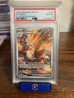 PSA 10 Blaziken Destined Rivals #192 Illustration Rare, 192/182 IR 2025 Pokemon - Image 1