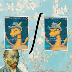 SALE! | Charizard with Grey Felt Hat | Van Gogh Pokemon Cards | #22 | Read Desc. - Image 1