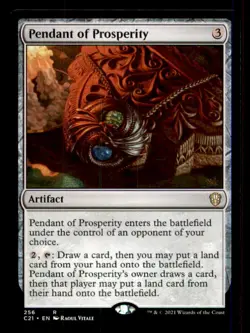 Pendant of Prosperity LP Light Play Commander 2021 MTG [11894] - Image 1