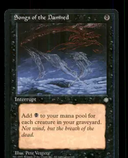 Songs of the Damned LP Light Play Ice Age MTG [12066] - Image 1