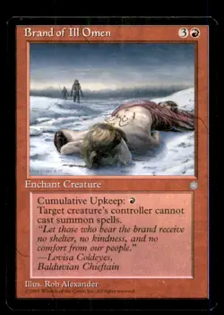 Brand of Ill Omen LP Light Play Ice Age MTG [12151] - Image 1
