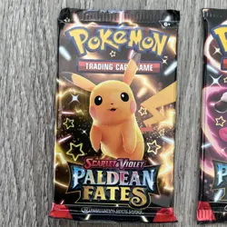 Pokemon: SV Paldean Fates- 4 Booster Pack Art Set- New/Factory Sealed - Image 2