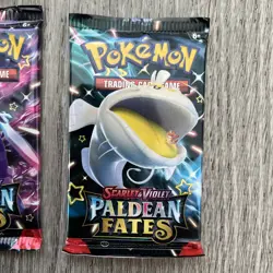 Pokemon: SV Paldean Fates- 4 Booster Pack Art Set- New/Factory Sealed - Image 5