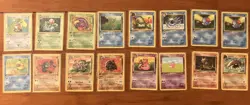 1st Edition Pokemon Card Lot - WOTC Era - 16 Cards - Mixed Condition - 1999 - Image 1
