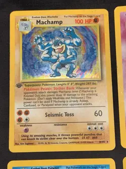 Vintage Pokemon Cards Holo Rare Lot WOTC Era Only - Mewtwo, Vaporeon, Machamp - Image 2