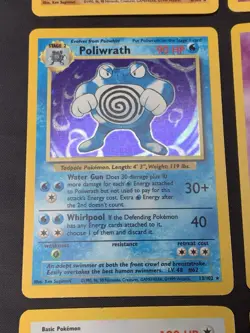 Vintage Pokemon Cards Holo Rare Lot WOTC Era Only - Mewtwo, Vaporeon, Machamp - Image 5