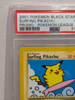 Surfing Pikachu Promo #28 PSA 10 Pokemon Graded Card Black Star Promo League #B - Image 2